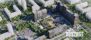 2-к квартира, строящийся дом, 51м2, 19/24 этаж