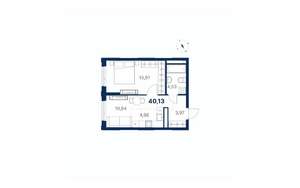 1-к квартира, вторичка, 40м2, 3/28 этаж