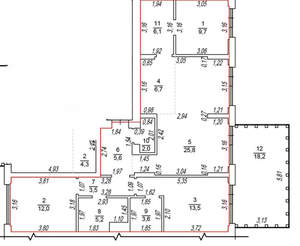 3-к квартира, вторичка, 94м2, 1/9 этаж