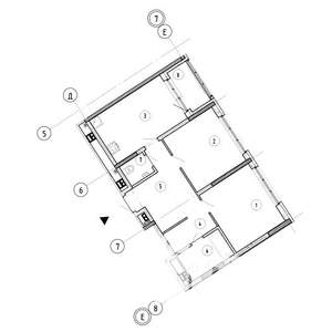 2-к квартира, вторичка, 65м2, 8/16 этаж