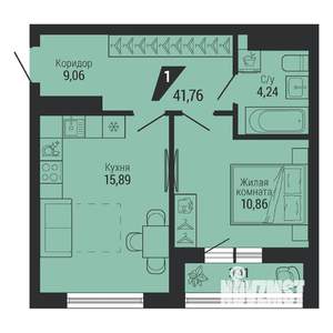 1-к квартира, вторичка, 42м2, 9/31 этаж