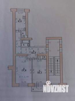 2-к квартира, вторичка, 59м2, 4/5 этаж