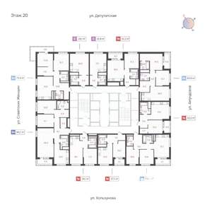 3-к квартира, вторичка, 95м2, 20/31 этаж