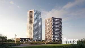 2-к квартира, строящийся дом, 45м2, 6/25 этаж