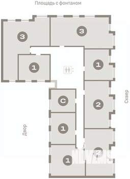 1-к квартира, вторичка, 35м2, 3/9 этаж