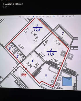 1-к квартира, вторичка, 51м2, 20/25 этаж