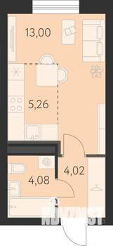 Студия квартира, вторичка, 27м2, 8/31 этаж