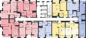 3-к квартира, строящийся дом, 62м2, 18/25 этаж