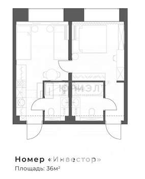 Студия квартира, вторичка, 36м2, 3/5 этаж