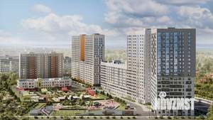 2-к квартира, строящийся дом, 56м2, 4/22 этаж