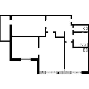 3-к квартира, вторичка, 59м2, 3/5 этаж