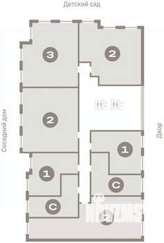 2-к квартира, вторичка, 75м2, 3/15 этаж