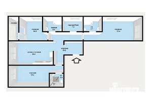 3-к квартира, вторичка, 121м2, 3/20 этаж