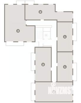 1-к квартира, вторичка, 54м2, 9/9 этаж