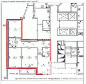 3-к квартира, вторичка, 88м2, 3/24 этаж