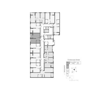 1-к квартира, вторичка, 36м2, 10/13 этаж