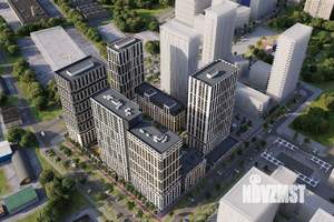 2-к квартира, строящийся дом, 57м2, 3/25 этаж