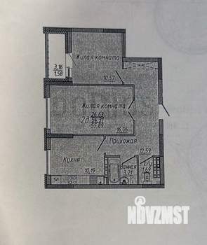 2-к квартира, вторичка, 54м2, 5/18 этаж