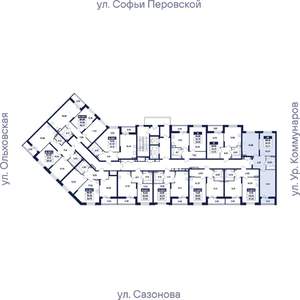 2-к квартира, вторичка, 57м2, 5/17 этаж