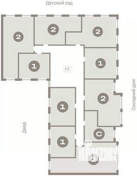 2-к квартира, вторичка, 69м2, 4/8 этаж