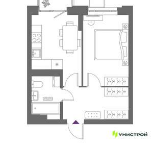 1-к квартира, вторичка, 35м2, 5/8 этаж