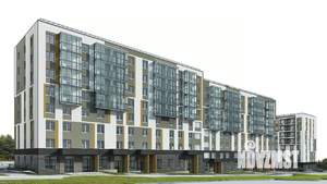 1-к квартира, строящийся дом, 45м2, 6/9 этаж
