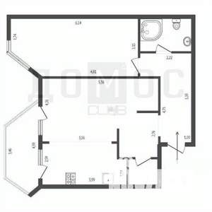 2-к квартира, вторичка, 66м2, 3/10 этаж