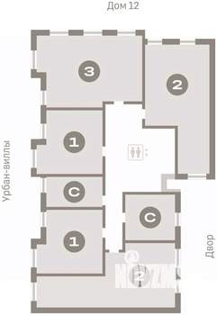 2-к квартира, вторичка, 70м2, 7/8 этаж