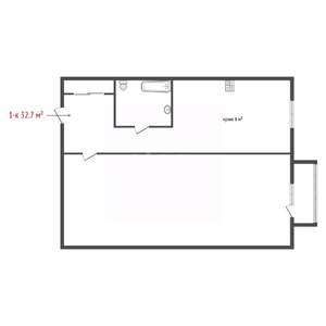 1-к квартира, вторичка, 33м2, 7/9 этаж