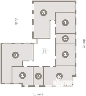 1-к квартира, вторичка, 42м2, 7/9 этаж
