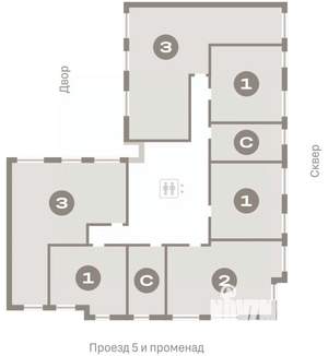 1-к квартира, вторичка, 41м2, 4/9 этаж