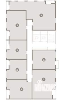 1-к квартира, вторичка, 52м2, 3/16 этаж