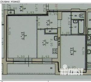 2-к квартира, вторичка, 49м2, 8/9 этаж