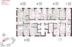 1-к квартира, вторичка, 41м2, 13/25 этаж