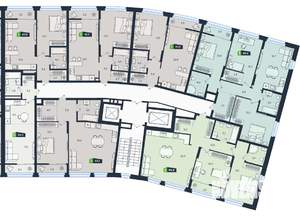 2-к квартира, вторичка, 91м2, 7/30 этаж