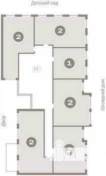 2-к квартира, вторичка, 86м2, 2/8 этаж