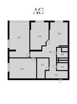 3-к квартира, вторичка, 95м2, 29/31 этаж