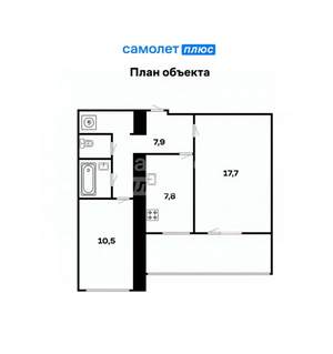 2-к квартира, вторичка, 49м2, 5/12 этаж