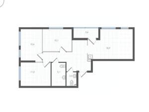 3-к квартира, вторичка, 75м2, 7/25 этаж
