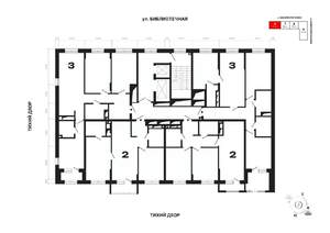 2-к квартира, вторичка, 64м2, 9/25 этаж