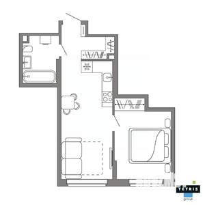 2-к квартира, вторичка, 39м2, 22/32 этаж