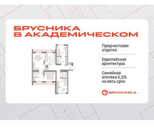 3-к квартира, вторичка, 100м2, 9/9 этаж