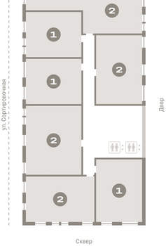 2-к квартира, вторичка, 81м2, 10/17 этаж