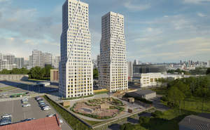 3-к квартира, строящийся дом, 77м2, 20/30 этаж