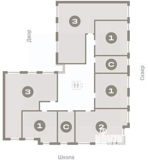 1-к квартира, вторичка, 41м2, 6/9 этаж