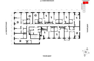 1-к квартира, вторичка, 44м2, 14/25 этаж