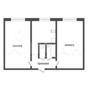 2-к квартира, вторичка, 44м2, 3/5 этаж
