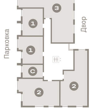 1-к квартира, вторичка, 39м2, 6/9 этаж
