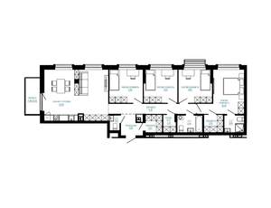 4-к квартира, строящийся дом, 115м2, 7/7 этаж