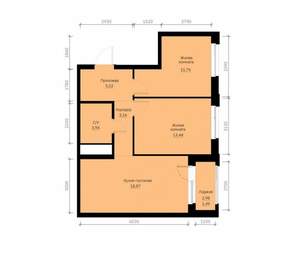 2-к квартира, вторичка, 58м2, 25/30 этаж